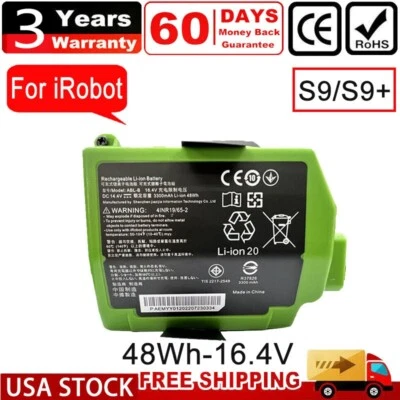 ABL-B Battery 48Wh 16.4V For iRobot Roomba S9 S9+ S9550 9550 Robot Vacuum FAST