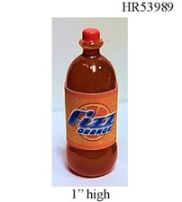 1:12 Scale 2 Liter Orange Soda Pop Beverage Dollhouse Miniatures