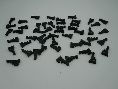 AURORA TJET GUARD RAIL POSTS ~ 50 PC BLACK ~ NEW REPRO ~ USE W/ORG GUARD RAILS