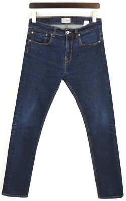 C.O.F. STUDIO M1 Slim Jeans Herren W31 Reißverschluss Blau