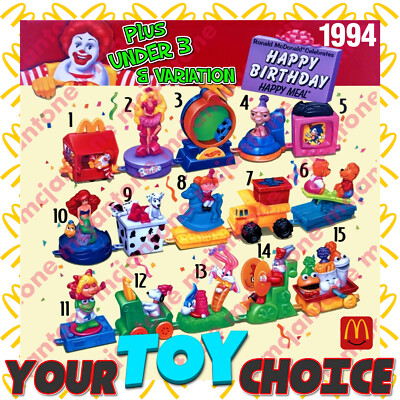 McDonald's 1994 HAPPY BIRTHDAY TRAIN Hook Together Character YOUR