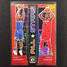 2021-22 Donruss Optic KAWHI LEONARD PASCAL SIAKAM All-Stars Red Pulsar #19