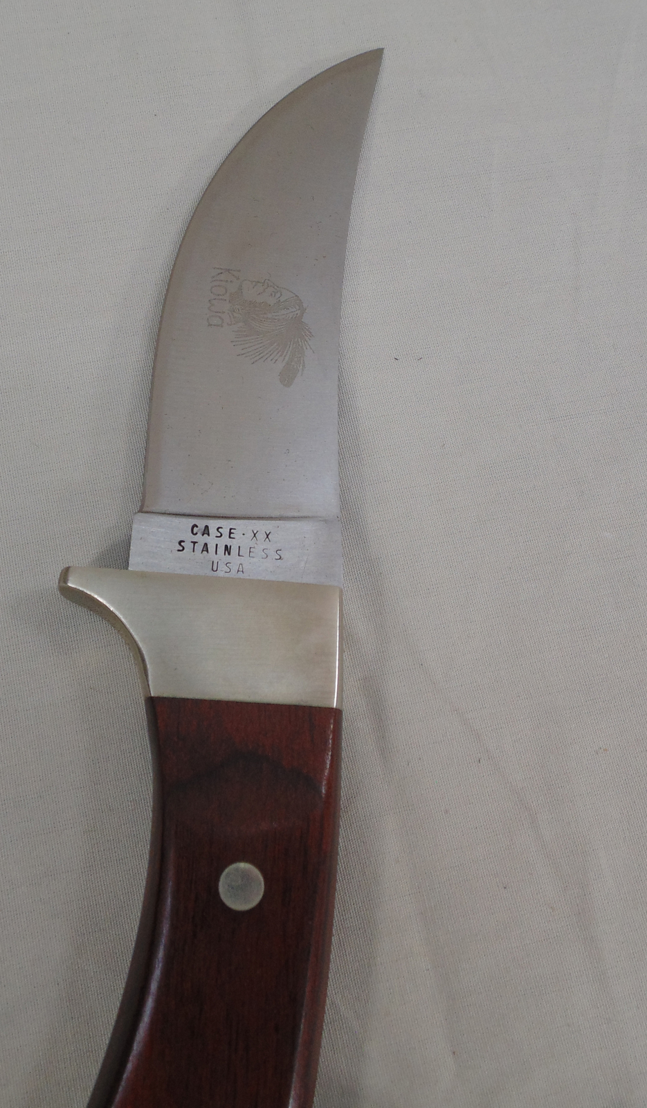 Case XX Kiowa R703 Full Tang Hunting Fixed Blade Knife w/Leather Sheath