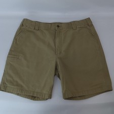 Carhartt Rugged Flex Relaxed Fit Brown Canvas Work Men's 40 Shorts BS2514-M