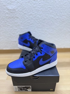 Nike Air Jordan 1 Mid GS Hyper Royal Sneaker Blau | EU 38.5 | Neu Blitzversand 