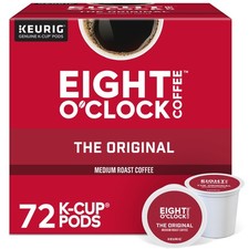 Eight O'Clock Coffee Single-Serve Keurig K-Cup Pods Medium Roast 72 Count