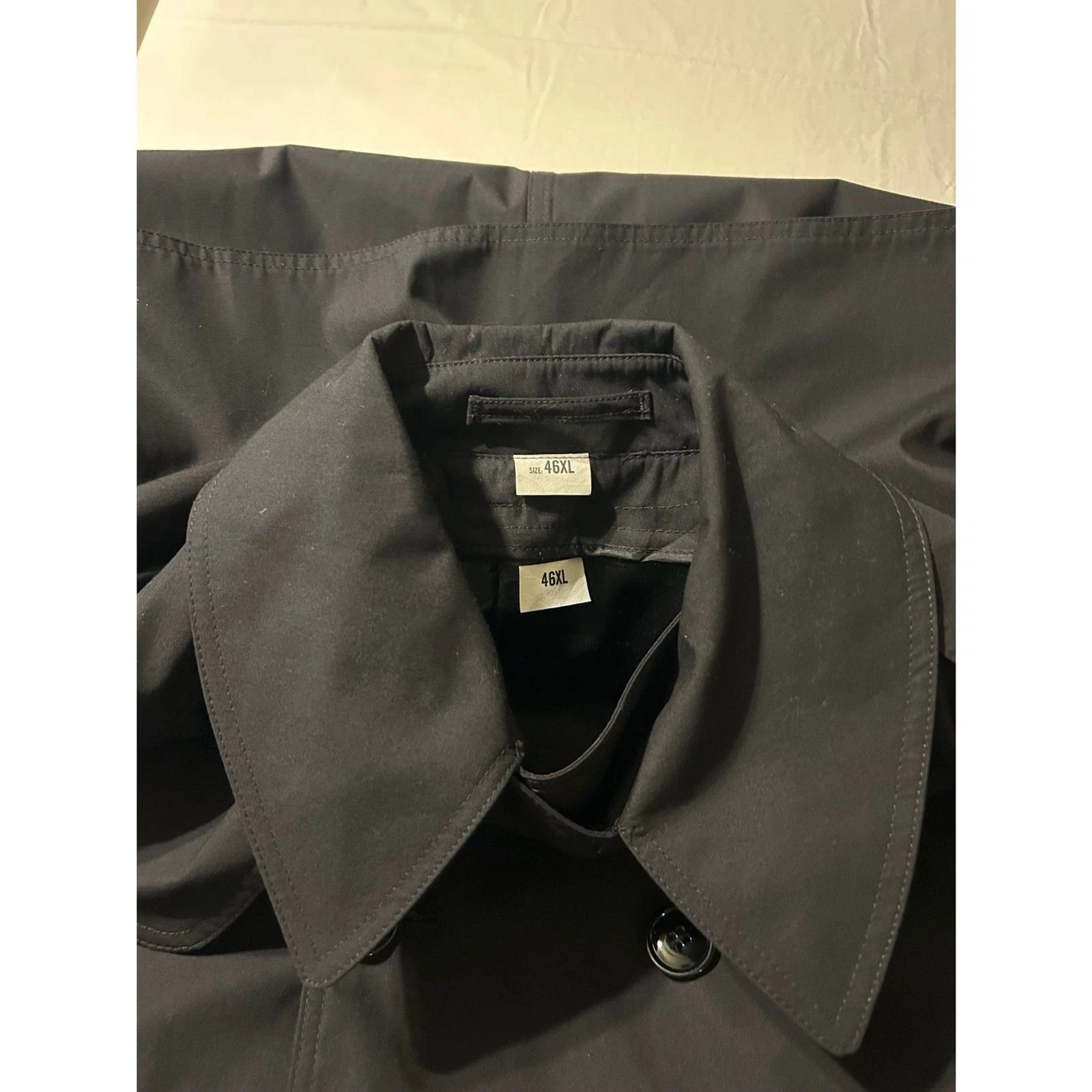 VTG 1993 Military Men’s DSCP All Weather Trench Coat Black 46XL W LINER Complete image 5