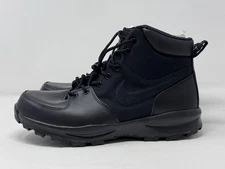 Nike Manoa TXT Leather Black Men's Boots 456975-001 Men’s Size 10.5 11