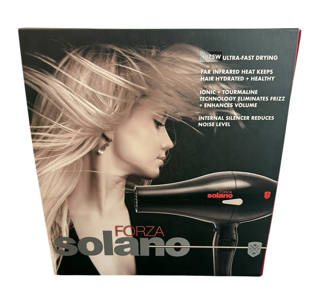Tourmaline Super Solano Hair Dryer 1875 Solano Forza Hair Dryer 1875W  Excellent Condition