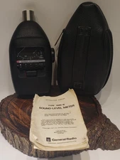 Vintage General Radio Sound-Level Meter Type 1565-B W/ Instruction manual & Case