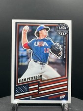 2026 Panini Stars & Stripes Prizm USA Baseball #38 Liam Peterson