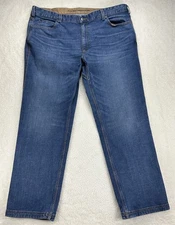 Duluth Trading Co Flex Ballroom Jeans Mens 42x32 Relaxed Fit Blue Cotton