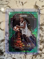 2022 Panini Prizm WNBA Angel McCoughtry #109 Green Pulsar Prizm /25