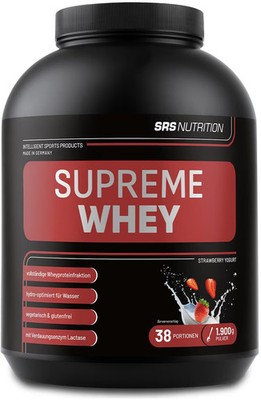 SRS Supreme Whey, 1900 g Dose, Strawberry Yogurt