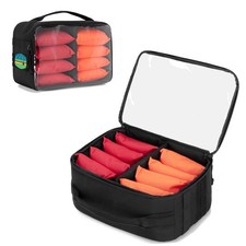 Cornhole Bag Carry Case Holds Up To 8 Bags, Cornhole Bean Bag Holder with Pad...