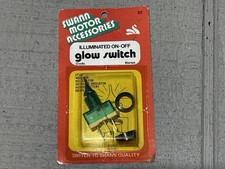 Vintage Swann Motor Accessories Illuminated Green Toggle Switch Glow Switch Nos