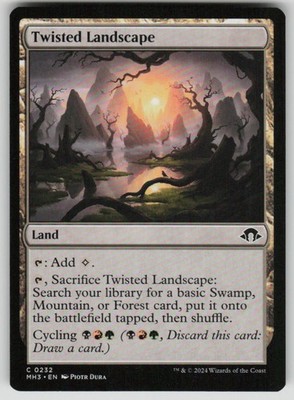 Twisted Landscape Common Modern Horizons 3 232 MTG Near Mint 2024
