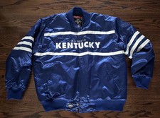 University of Kentucky Wildcats Franchise Club Satin Full-Snap Jacket - Mens 2XL