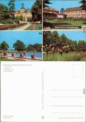 Bad Schmiedeberg 1 Kurhaus 2 Freibad 3 Eisenmoorbad 4 Sonnenpark 1979