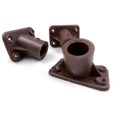 TDBS 3-Pack Plastic Broom Bracket, Heavy Duty, 15/16&rdquo; (23mm Pack of 3, Green