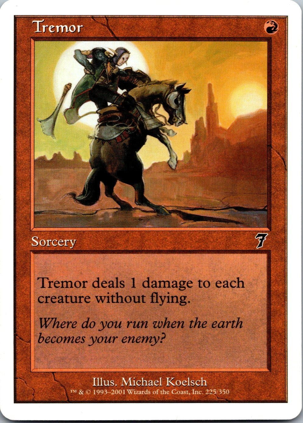 Tremor 225 Common 7th Edition Magic: The Gathering Lightly Played