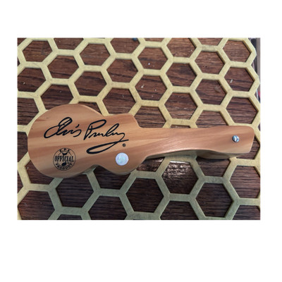 E.P.E. Official Product Ballpoint Pen Black Ink Guitar-Shaped Wood Case