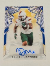 Damien Martinez 2025 Leaf Trinity Auto Clear Blue #2/35