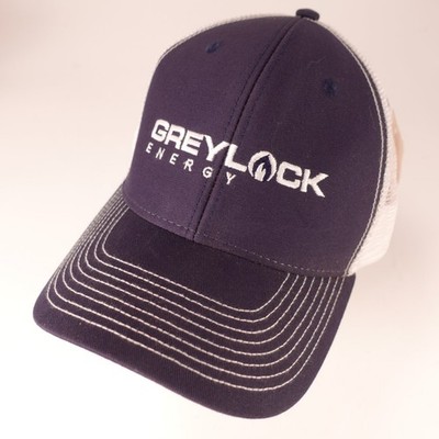 Ouray Sportswear Greylock Energy Trucker Hat Verstellbar Snapback Navy Weiß Netz