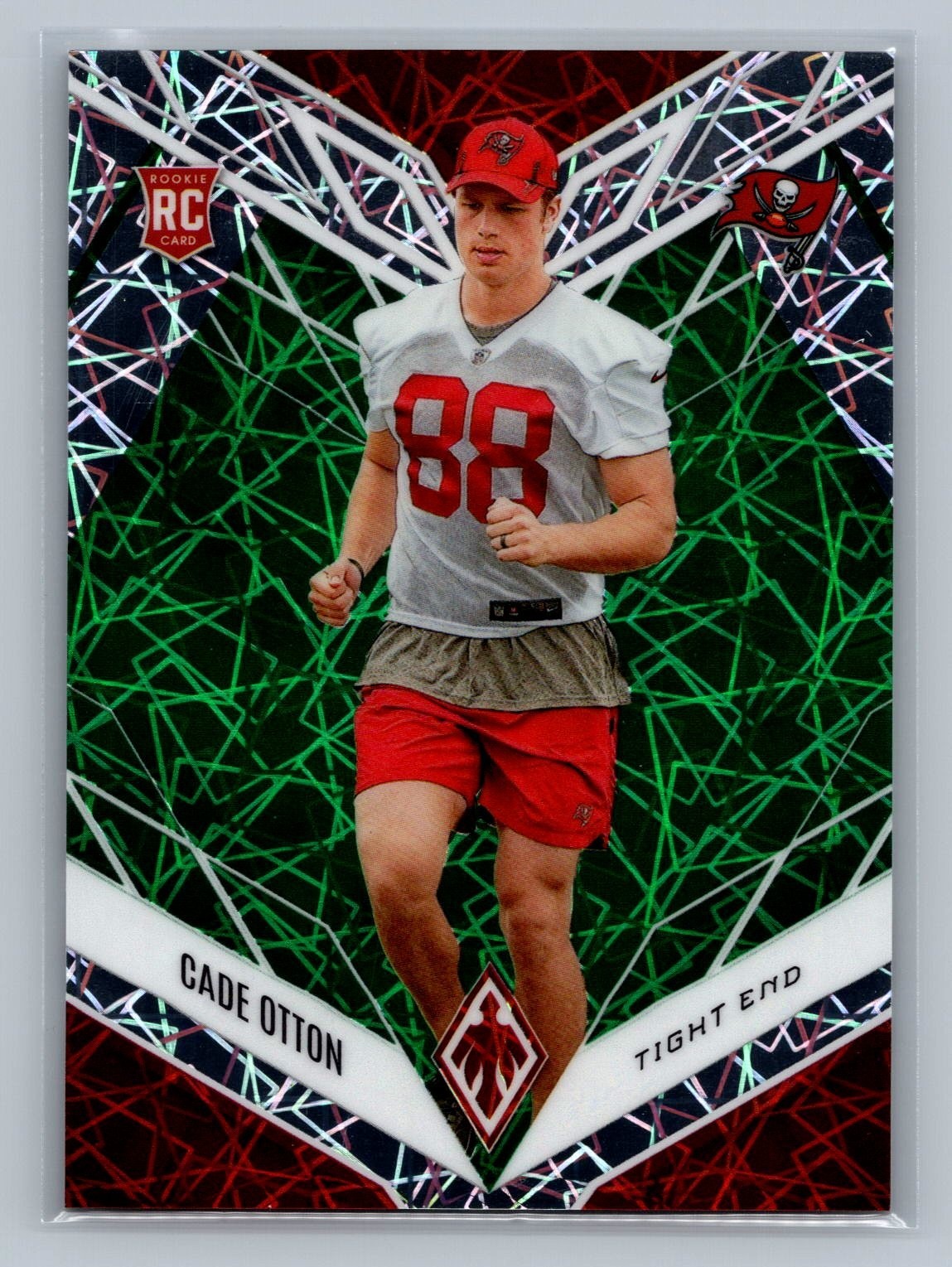 CADE OTTON 2022 Panini Phoenix GREEN LAZER RC /25 #159 Tampa Bay Buccaneers