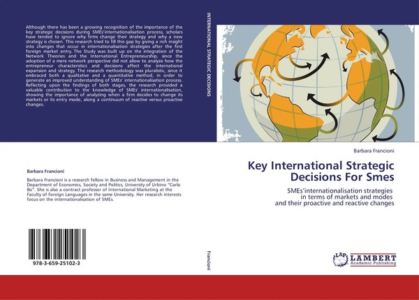 Barbara Francioni | Key International Strategic Decisions For Smes | Taschenbuch-image