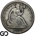 1858-O Seated Liberty Half Dollar