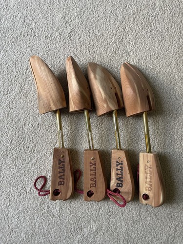 2 Pairs Bally of Switzerland Women's Cedar Shoe Tree Spring Loaded sz. L!