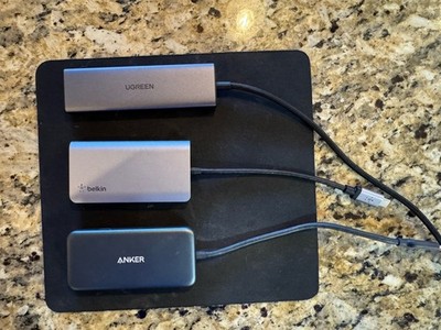 ANKER, BELKIN, & uGreen USB-C Multiports: Bundled Set of 3! 