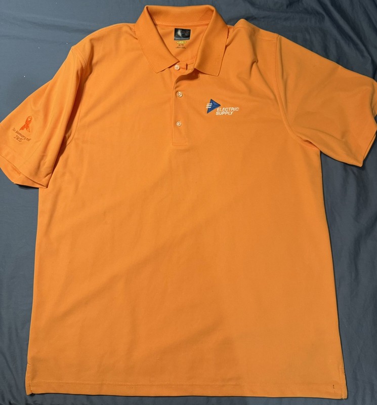 Electric Supply Greg Norman Orange New XL Polo Shirt Work Uniform Employee