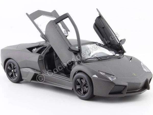 2008 Lamborghini Reventon Gris Mate 1:24 Bburago 21041 - Imagen 3 de 4