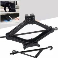 Black 2 Ton Steel Scissor Jack +Handle For Car Van Auto Garage Tire Change Mount