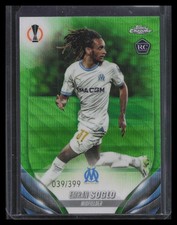 Emran Soglo 2023-24 Topps Chrome UEFA #184 Neon Green Wave Refractor #/399