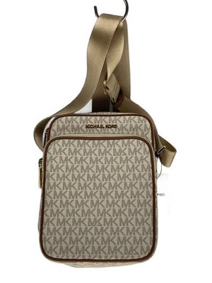 MICHAEL KORS Shoulder Bag PVC WHT All-Over Print