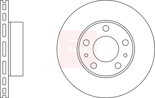 Apec Brake Disc Front DSK2479 Fits Citroen Relay Fiat Ducato Peugeot Boxer