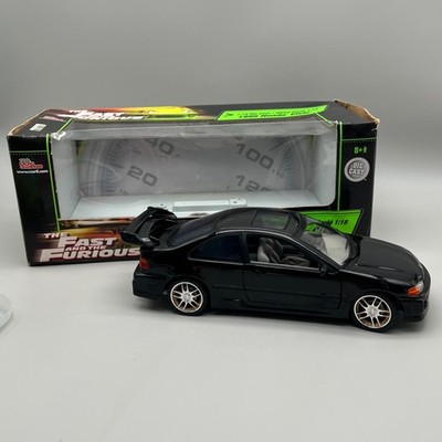 Fast & Furious 1:18 Honda Civic 1995 Diecast Car Ertl Joyride Heist Movie