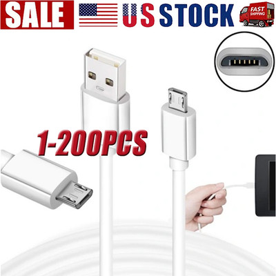 3/6ft Micro USB Fast Charging Cable Cord For Samsung Android Phone Charger LOT