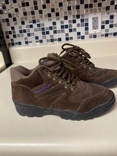Vintage Reebok Hiking Boots UK 7.5 Brown Suede Walking 90s Outdoor