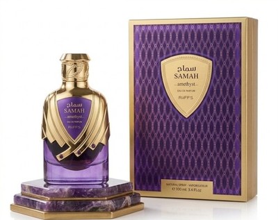 Riiffs Samah Amethyst EDP 100ml   Luxury Exotic Floral Fragrance + FREE Gift
