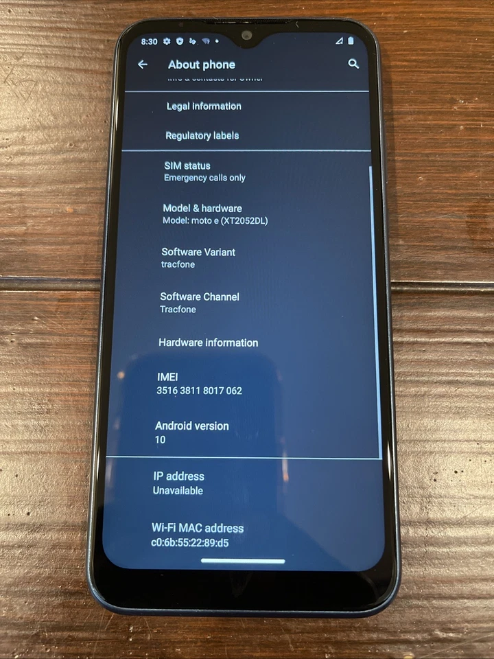 Motorola Moto E (2020) - 32GB - Blue (TracFone) - Image 4 of 4