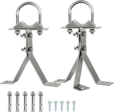 XRDS-RF Antenna Wall Mount 6 Inch Heavy-Duty Stand off Wall Mast Mount Windproof