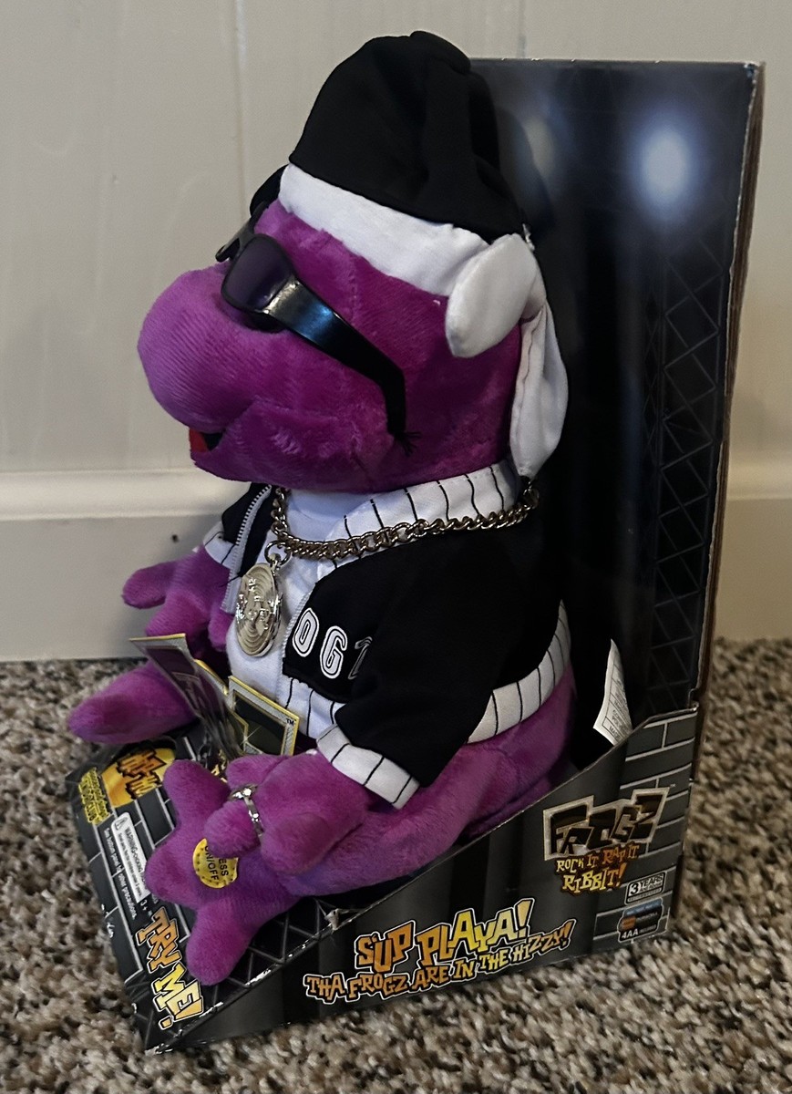 2005 Gemmy Frogz Hip-hop Dancing Frog 50 Cent in Da Club Rap It