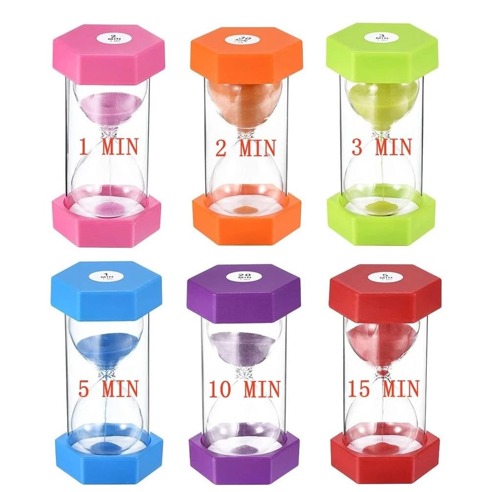 Hourglass Sand Timers for Kids Classroom Office Kitchen Cooking Teeth Brushing