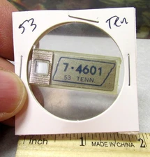 1953 Tennessee 7 4601 DAV Mini License Plate tag key chain Disabled American Vet