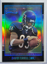 David Terrell RC #/1999 Bowman Chrome Refractor 2001 True Rookie Card SP #155