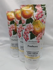 Qty (6) Bath & Body Works PEARBERRY Ultimate Body Cream Set 8 oz